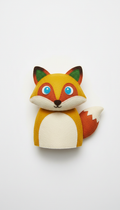 Handmade felt animal puppet